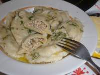 Вкусные вареники с гречкой и брынзой