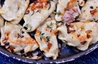 Вареники с чечевицей и шампиньонами