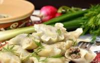 Вареники с куриными сердечками и укропом