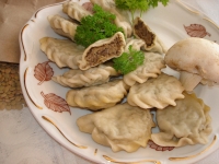 Вареники с картофелем, грибами и чечевицей