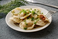 Пикантные пельмени с чечевицей