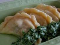 Вареники с картошкой и маслинами