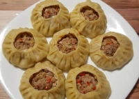 Открытые манты с тройным мясом