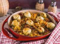 Клецки с тушеной капустой